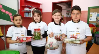 Giresun'da Öğrenciler Gıda Atıklarından 50 Kilogram Organik Gübre Üretti