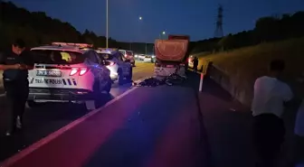 Hafriyat Kamyonuna Çarpan Motosiklet Kazasında Sürücü Hayatını Kaybetti