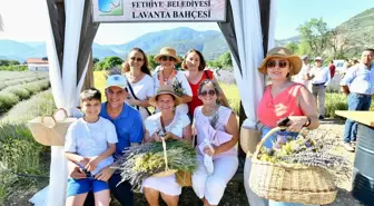 Fethiye'de Mor Tarlalarda Lavanta Hasadı Coşkusu