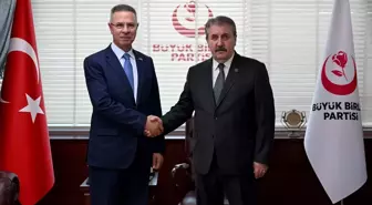 Filistin Büyükelçisi Faed Mustafa, BBP Genel Başkanı Destici ile Görüştü