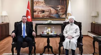 Filistin Büyükelçisi Faed Mustafa, Diyanet İşleri Başkanı Ali Erbaş'ı Ziyaret Etti