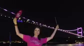 FSM Köprüsü Global Wellness Day'in 14'üncü yılı kapsamında magenta rengine büründü