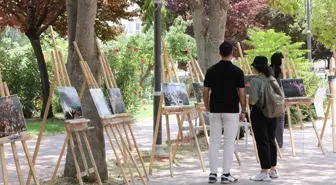 GAÜN'de 15 Temmuz İçin Resim Sergisi Açıldı