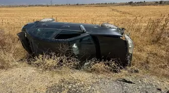 Gaziantep'te Devrilen Otomobilde 3 Kişi Yaralandı