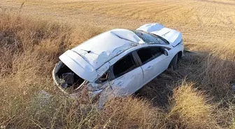 Gaziantep'te Devrilen Otomobilde 4 Kişi Yaralandı