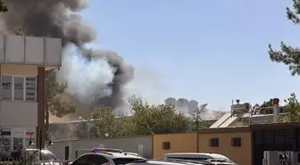 Gaziantep'te halı fabrikasında yangın çıktı