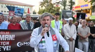 Gaziantep'te İsrail'in saldırıları protesto edildi