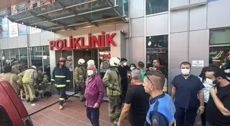 Gaziosmanpaşa'daki Özel Hastanede Yangın Çıktı
