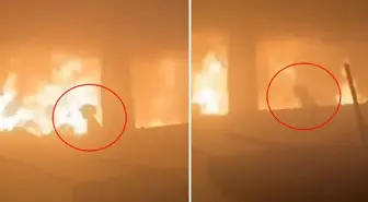 Gazze'de sözün bittiği yer! Alevlerin arasında kalan kız çocuğu böyle görüntülendi