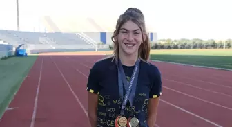 Genç Atlet Ada Öztürk, U14 Türkiye Şampiyonası'ndan 2 Altın Madalya ile Döndü