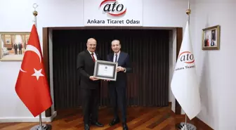 Gençlerbirliği Başkanı Osman Sungur, ATO Başkanı Gürsel Baran'ı Ziyaret Etti