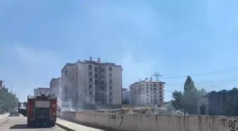 Gölbaşı'nda İnşaat Alanında Yangın Çıktı