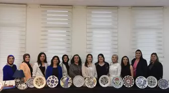 Görele'de Çini Kursu Ürünleri Sergilendi
