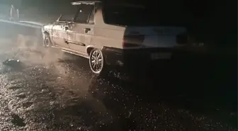 Amasya'da Yangına Neden Olan Otomobil Kullanılamaz Hale Geldi