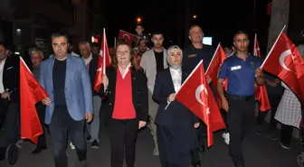 Gümüşhacıköy'de 15 Temmuz kortej yürüyüşü yapıldı
