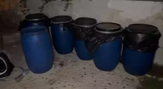 Samandağ'da Evinde 1260 Litre Sahte İçki Bulunan Şüpheli Gözaltına Alındı