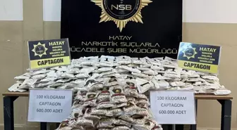 Hatay'da 600 Bin Uyuşturucu Hap Ele Geçirildi