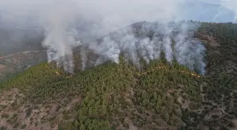 Hatay'da Orman Yangınına Havadan ve Karadan Müdahale