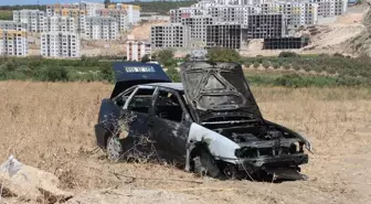 Hatay'da Seyir Halindeki Otomobilde Yangın
