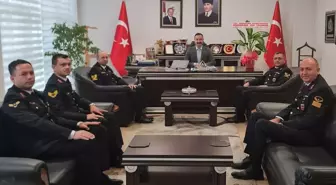 Havza İlçe Jandarma Komutanlığından Kaymakam Ayvat'a ziyaret