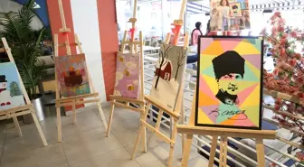 10 Yaşındaki Gökşin Yılmaz'dan Resim Sergisi ve Bağış