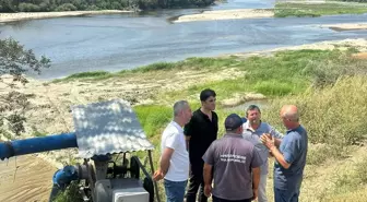 İpsala Kaymakamı Meriç Nehri'nde Su Yönetimi İncelemeleri Yaptı