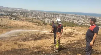 İskenderun'da Otluk Alanda Yangın Çıktı