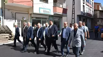 İskilip’te Sıcak Asfalt Çalışmaları İncelendi