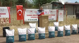 İslahiye'de Soya Tohumu Dağıtımı Gerçekleşti