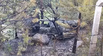 Isparta'da Kaza Yapan Otomobil Alev Aldı: Sürücü Yaralı