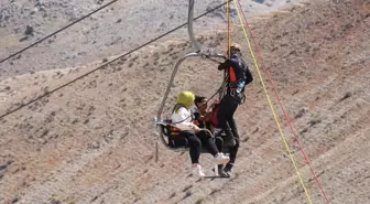Isparta'da Türkiye'nin İlk Ulusal Teleferik ve Doğada Arama-Kurtarma Tatbikatı Gerçekleştirildi