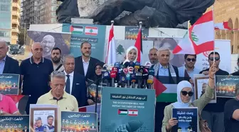 İsrail'in Gazze'de gazetecileri hedef alması Lübnan'da protesto edildi