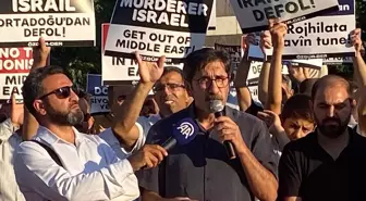 İsrail'in Gazze'ye saldırıları Diyarbakır'da protesto edildi