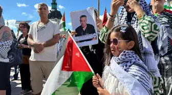 Stockholm'de İsrail'in Gazze Savaşına Karşı Protesto