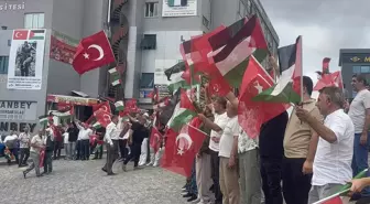 Bağcılar'da Oto Center'dan Gazze Soykırımına Protesto