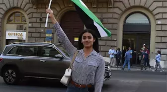 Roma'da Filistin Destekçileri, AB'nin Sessizliğini Protesto Etti