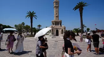 İzmir'de sıcak hava bunaltıyor