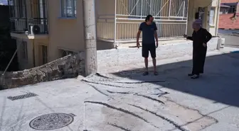 Mahalle Sakinleri, Toz ve Bozuk Yol İçin Halı Serdi