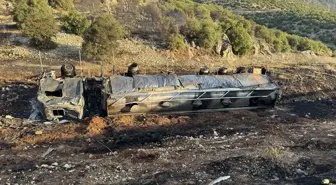 Kahramanmaraş'ta Bitkisel Yağ Yüklü Tır Devrildi, Yangın Söndürüldü