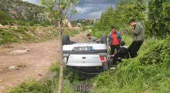 Karabük'te otomobilin devrilmesi sonucu 5 kişi yaralandı