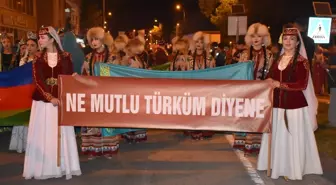 Karaman'da Uluslararası Türk Dünyası Şöleni Yürüyüş ile Başladı