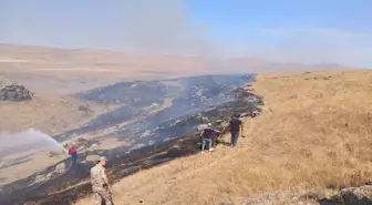Kars'ta Anız Yangını Kontrol Altına Alındı