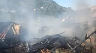 Cide'de Yangın: İki Ev Kül Oldu
