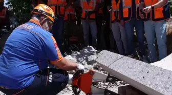 Kayseri'de Deprem Ekiplerine Uygulamalı Eğitim Veriliyor