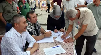 Kırıkkale'de Gazze Saldırılarına Tepki İmza Kampanyası Başlatıldı