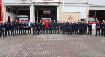 Başkan Bulut'tan İtfaiye Personeline Ziyaret ve Kutlama