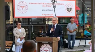 Kırklareli Eğitim ve Araştırma Hastanesi Anaokulu Hizmete Açıldı