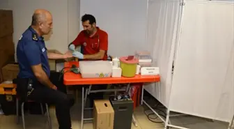 Kırklareli Emniyet Müdürlüğü Personeli Kan Bağışında Bulundu