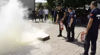 Kırklareli'nde Emniyet Personeline Yangın Söndürme Eğitimi
