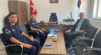 Pınarhisar Kaymakamı Özderin Jandarma Komutanlığını Ziyaret Etti